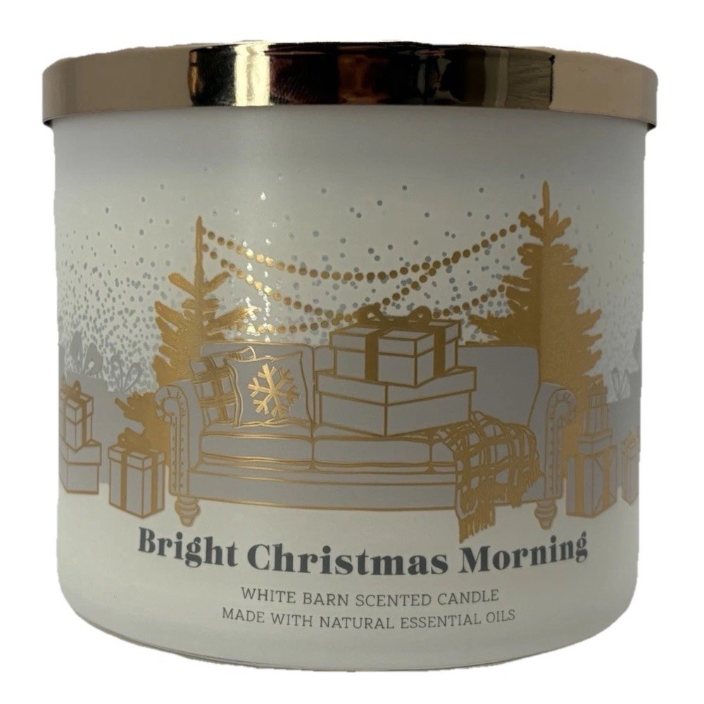 Bath & Body Works Bright Christmas Morning 3-Wick Candle 14.5 oz Brand New